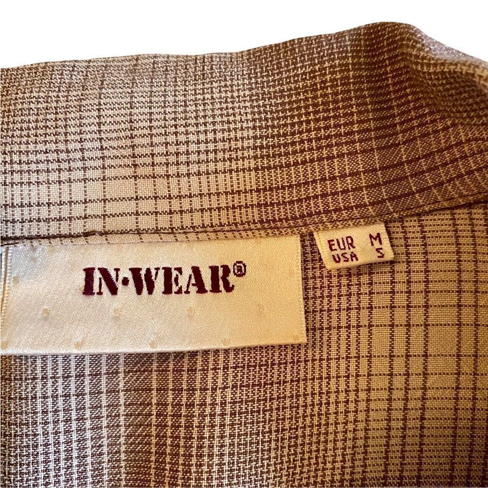Vintage 90s InWear Brown Checked Jacket - Picture 9 of 11